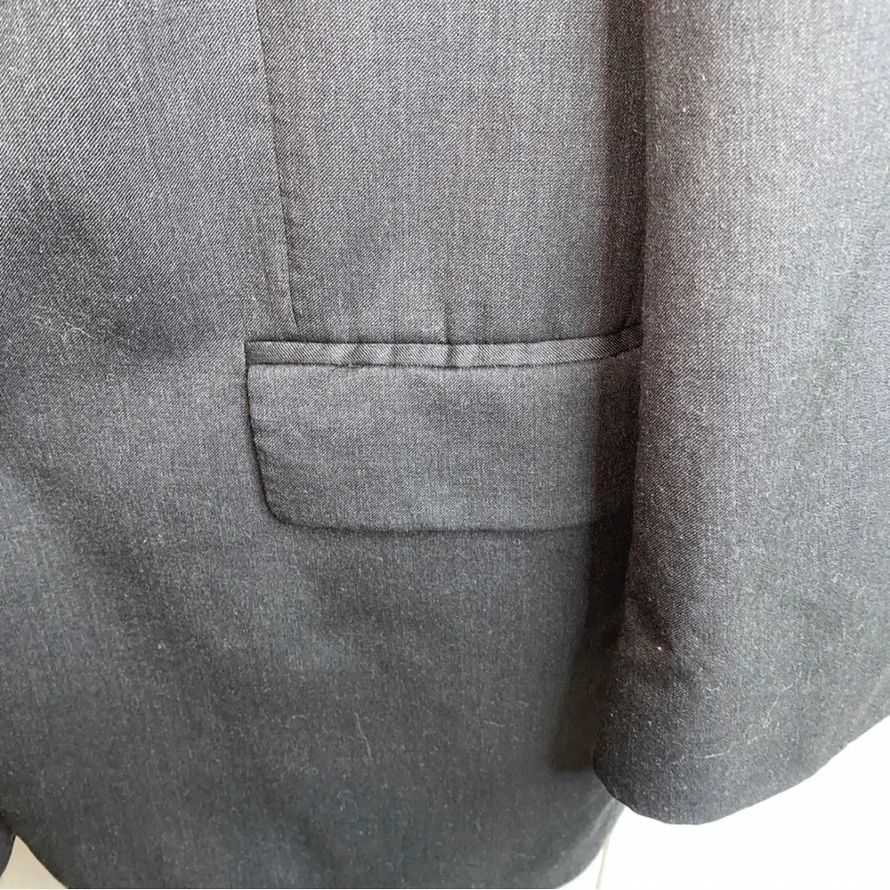 Nautica Gray Sport Coat Classic Single-Breasted Blazer 100% wool